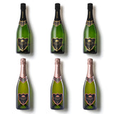 Hattingley Valley A Case of Mixed Kings, prestige English Sparkling Wines, Kings Cuvée and Kings Rosé, case of six, case of wine, hasstle-free delivery, the ultimate wine gift