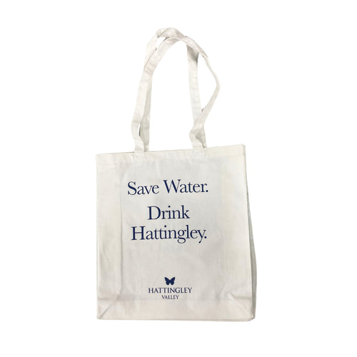 Hattingley Valley Canvas Tote Bag Save Water Drink Hattingley