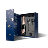 Hattingley Valley Valentine's Luxury Gift Set, Limited Edition Valentine's Bottle with heard label and sparkling wine accessories, Best English Sparkling Wine, Wine Gift, Gifts for her, gifts for him. champagne flutes, bottle stopper