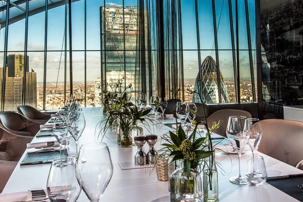 Fenchurch Restaurant London, Hattingley Valley Wine Dinner