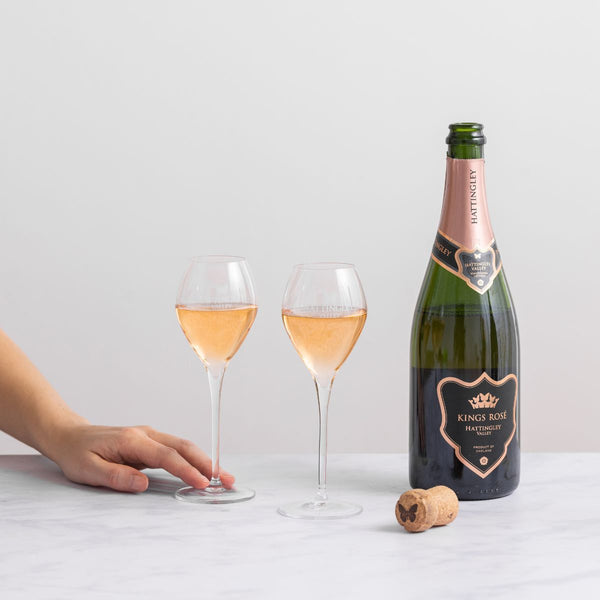 Hattingley Valley Kings Rosé, Limited Release super premium English Sparkling Wine, English Rosé