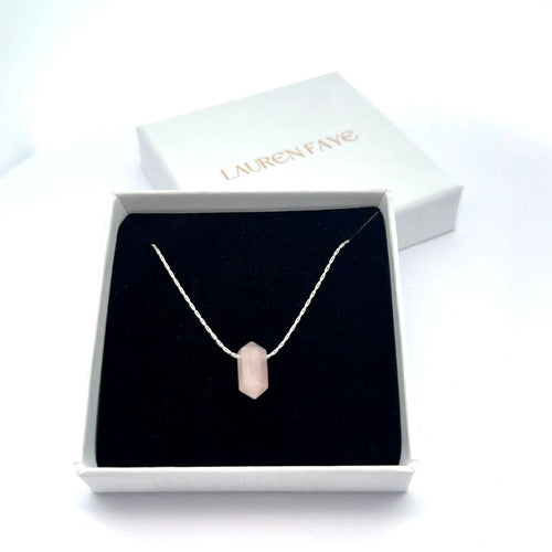 Luxury Gift Set with Rose Quartz Necklace