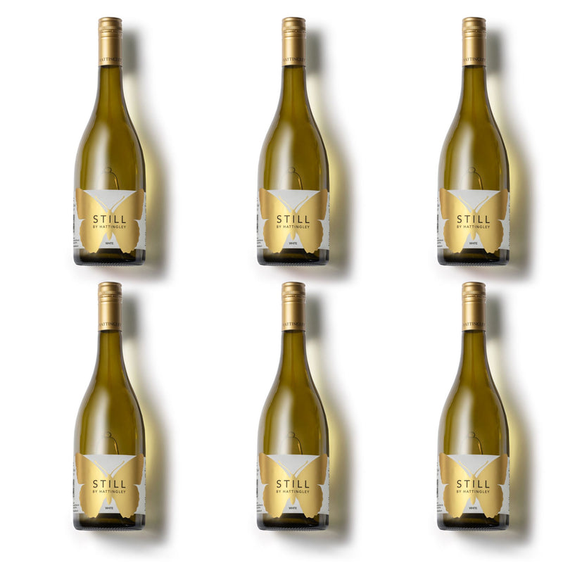 An image of six bottles of Hattingley Valley STILL Chardonnay