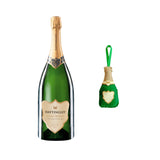 Hattingley English Sparkling Wine bottle Magnum Classic Reserve NV and matching ornament on a white background
