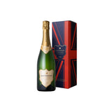 Hattingley Valley Classic Reserve NV, Gift box set, image of Classic Reserve English Sparkling bottle next to a Union Jack goftbox