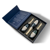 Hattingley Valley luxury gift set (open box), containing three bottles of Hattingley Valley Sparkling Blanc de Blancs, premium English Sparkling Wine.